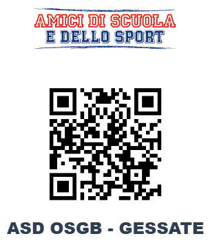 QR code per donare i Buoni Esselunga ad ASD OSGB Gessate