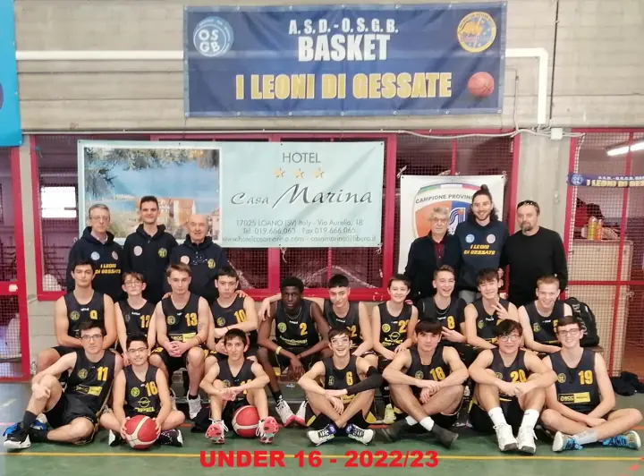 Foto di squadra Under 16, stagione 2022/2023
